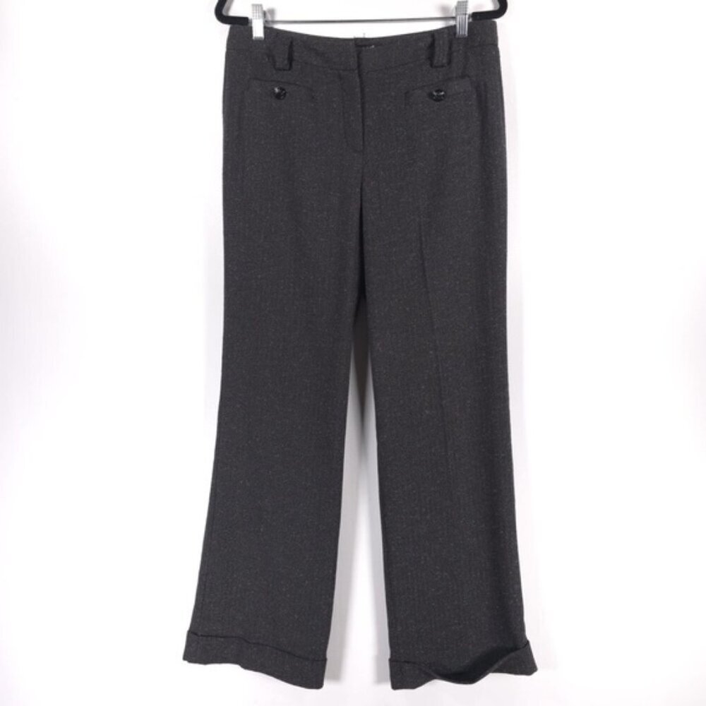 SANDRO Sportswear Rayon Blend Straight Wide Suit Trousers Pants Slacks‎ Size 10